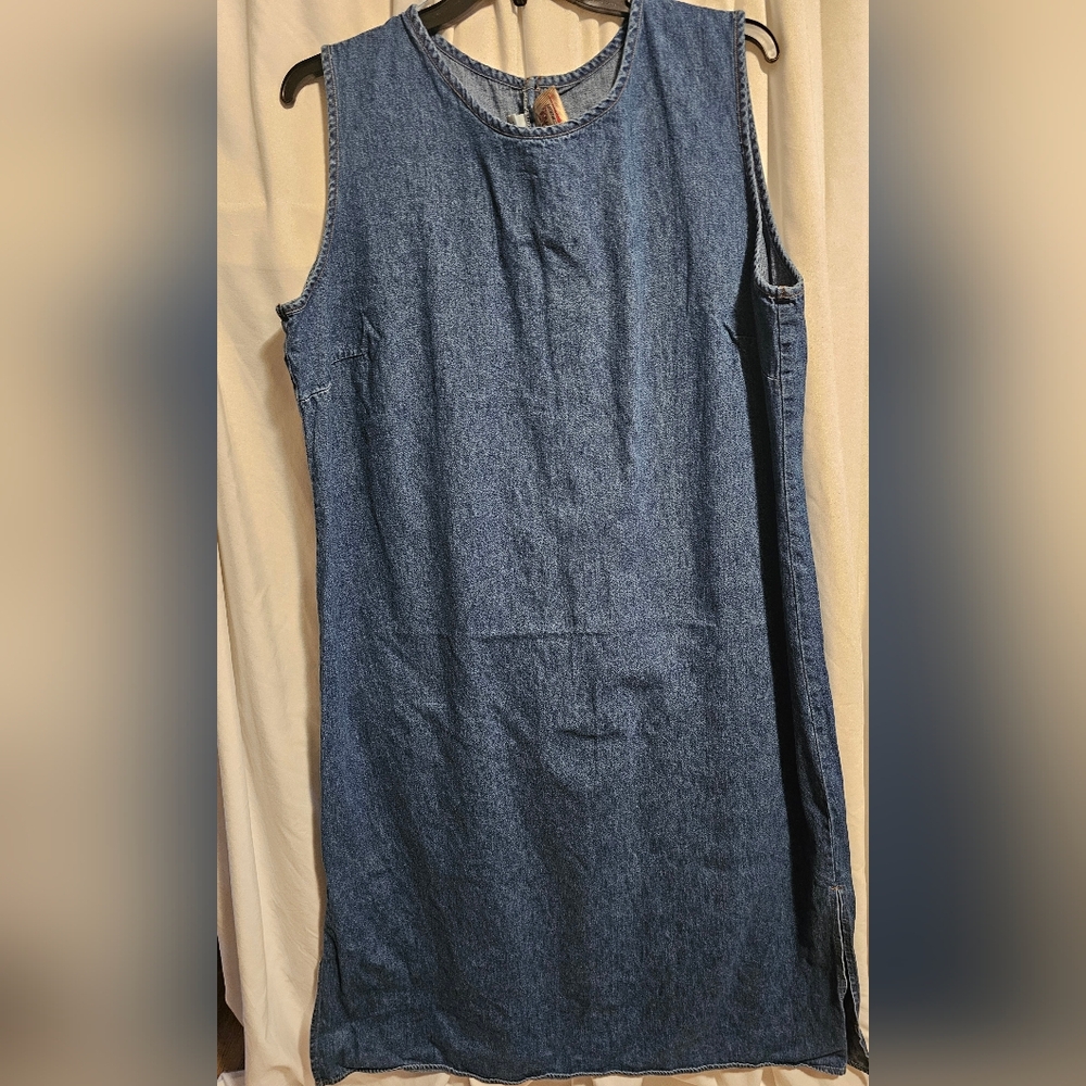 Studio Ease Long Blue Denim Dress Sz. 24W